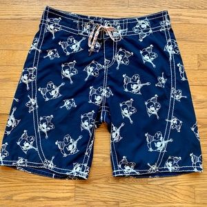 Men’s Size 36 TRUE RELIGION Buddha “Surf” Navy Boardshorts